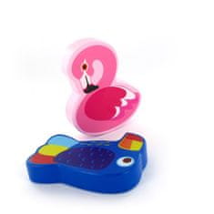 shumee Smíšená dřevěná chrastítka (flamingo, tukan), náhodný výběr modelů