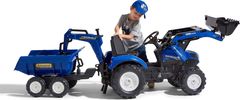 Falk FALK Šlapací traktor 3090W New Holland T8 s nakladačem, rypadlem a maxi vlečkou