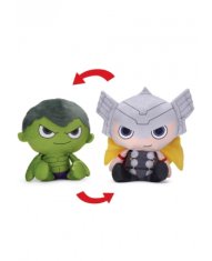 Hollywood Plyšová oboustranná postavička - Hulk a Thor - Marvel - 28 cm