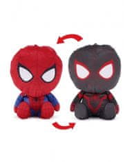 Hollywood Plyšová oboustranná postavička - Spider-Man a Miles Morales - Marvel - 28 cm