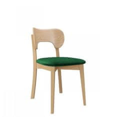 Veneti Čalouněná jídelní židle CIBOLO 3 - buk / zelená