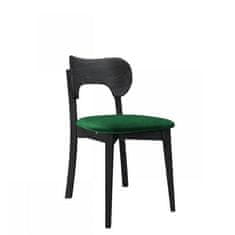 Veneti Čalouněná jídelní židle CIBOLO 3 - černá / zelená