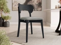 Veneti Čalouněná jídelní židle CIBOLO 3 - černá / šedá