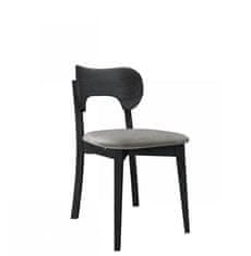 Veneti Čalouněná jídelní židle CIBOLO 3 - černá / šedá