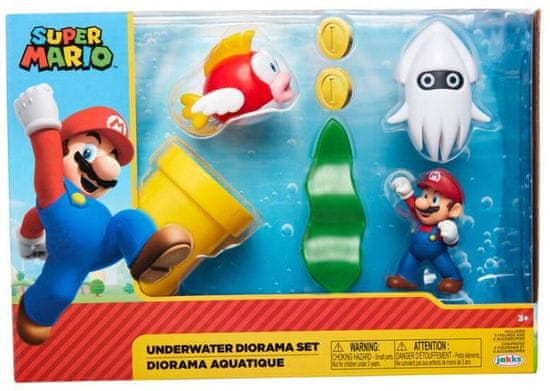 Jakks Pacific Nintendo - Super Mario: Underwater Diorama set figurek