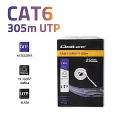 Síťový kabel UTP | CAT6 | 305m | PVC šedý