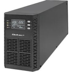 Qoltec UPS | 2kVA | 2000W | Power Factor 1.0 | LCD | EPO | USB | On-line