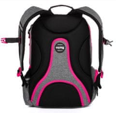 Oxybag Studentský batoh Sport GREY LINE Pink