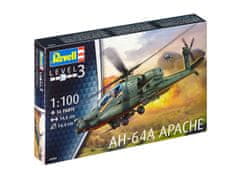Revell AH-64A Apache, Plastic ModelKit vrtulník 04985, 1/100