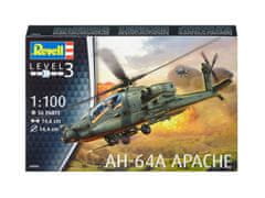 Revell AH-64A Apache, Plastic ModelKit vrtulník 04985, 1/100