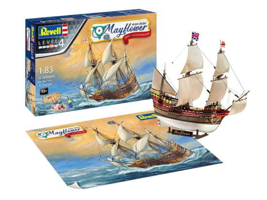 Revell anglická plachetnice Mayflower, 400th Anniversary, Gift-Set 05684, 1/83