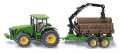 SIKU SIKU Farmer - Traktor John Deere s lesním přívěsem 1:50