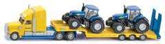 SIKU SIKU Super - Tahač s vlekem a 2 traktory New Holland 1:87