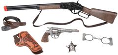 Kšiltovka - 498/0 - Revolver a puška na 8 výstřelů na divoký západ 