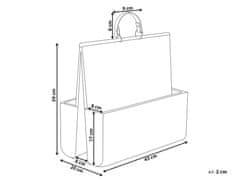 Beliani Ratanový stojan na časopisy světlý LARAK