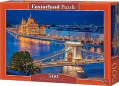 Castorland Puzzle Noční Budapešť 500 dílků