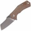 FX-540 Italico Natural kapesní nůž 6 cm, světle hnědá, Micarta, spona