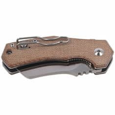 Fox Knives FX-540 Italico Natural kapesní nůž 6 cm, světle hnědá, Micarta, spona