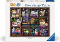 Ravensburger Puzzle Kočky a sukulenty 500 dílků