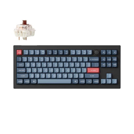 Keychron V3 Max QMK/VIA Bezdrátová Mechanická Klávesnice, Gateron Jupiter Brown