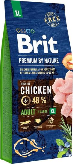 shumee BRIT Premium by Nature Adult XL - suché krmivo pro dospělé psy velkých plemen - 15 kg