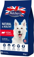 Extrastore Butcher's Natural&Healthy s hovězím masem - suché krmivo pro psy - 10 kg