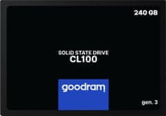 shumee SSD GOODRAM CL100 Gen. 3 240 GB SATA III 2.5 MALOOBCHOD