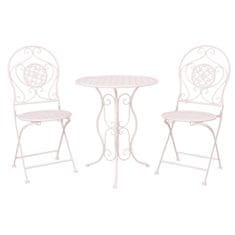 Clayre & Eef zahradní bistro set, stůl a dvě židle 5Y0189