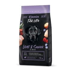 shumee FITMIN Dog for Life Light&Senior - suché krmivo pro psy - 12 kg