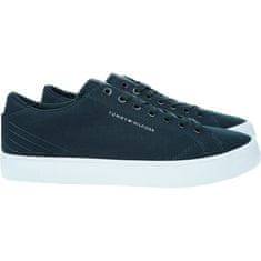 Tommy Hilfiger Boty tmavomodré 45 EU Hi Vulc Low Canvas