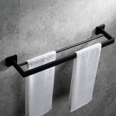 BPS-koupelny Držák ručníků REA ERLO 02 černý