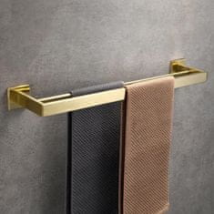 BPS-koupelny Držák ručníků REA ERLO 02 kartáčovaná zlatá