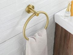 BPS-koupelny Držák ručníků kruhový REA 332915B MIST 05 broušené zlato