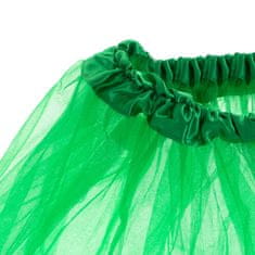 WOWO Zelený Karnevalový Kostým - Sukně Tutu z Tylu pro Převlek
