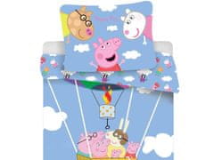 Jerry Fabrics Ložní povlečení Peppa Pig Let balónem