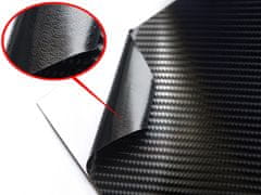 WOWO Role černé Carbon 4D fólie o rozměrech 1,52x30m pro auto styling