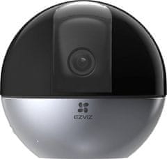 EZVIZ IP kamera E6 3K (Home Kit)/ vnitřní/ Wi-Fi/ 5Mpix/ objektiv 4mm/ H.265/ IR přísvit až 10m/ černo-šedá