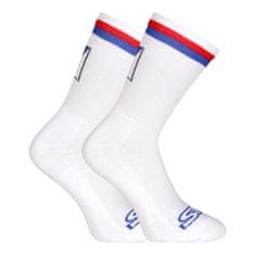 Styx 3PACK ponožky vysoké bílé trikolóra (3HV10111) - velikost XL