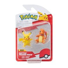 Pokémon akční figurky - 2 pack (Charmander&Pikacu, Squirtle& Pikacu, Bulbusaur&Pikacu