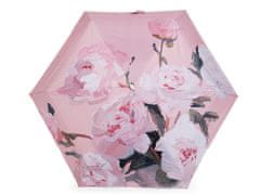 Dámský mini skládací deštník - růžová