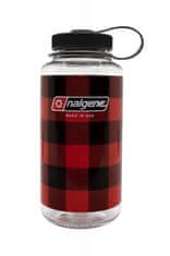 Nalgene Láhev Nalgene Wide Mouth 1000 ml Red Plaid