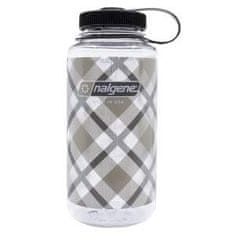 Nalgene Láhev Nalgene Wide Mouth 1000 ml Beige Plaid