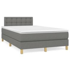 shumee Box spring postel s matrací tmavě šedá 120x190 cm textil
