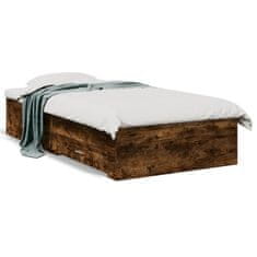 shumee Rám postele se zásuvkami kouřový dub 75x190 cm kompozitní dřevo