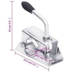 Vidaxl Opěrné kolo 60 mm se 2 podpěrnými trubkami 3 dělenými svorkami