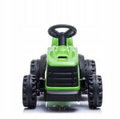 LEBULA Traktor s přívěsem zelený na baterii