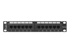 shumee Patch panel Lanberg PPU5-9012-B (1U; 10"; kat. 5e; UTP; 12xRJ-45)