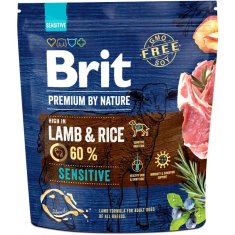 shumee BRIT Premium by Nature Sensitive Lamb&Rice - suché krmivo pro psy - 1 kg