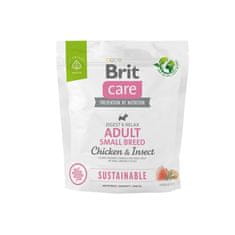shumee BRIT Care Sustainable Adult Small Breed Chicken & Insect - suché krmivo pro psy - 1 kg