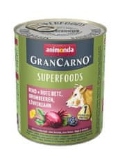 shumee ANIMONDA GranCarno Superfoods hovězí řepa - mokré krmivo pro psy - 800g